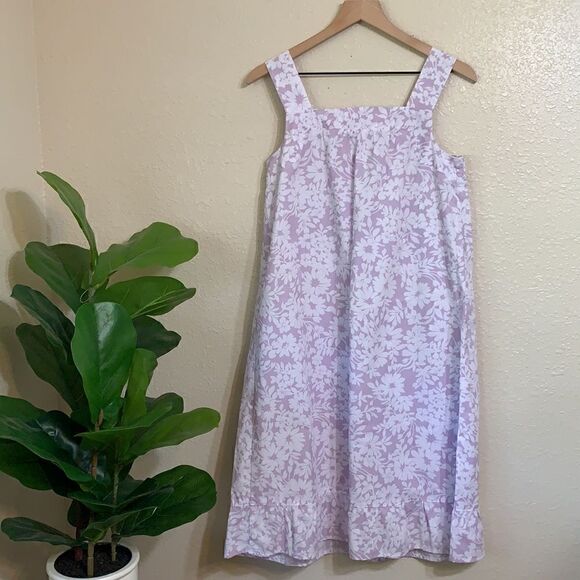 VINTAGE style floral print lilac Mumu - Picture 5 of 11